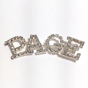 "Page" Brooch/Pin w/ Sparkling Rhinestones